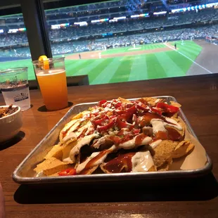 Loaded Nachos with pork on the side