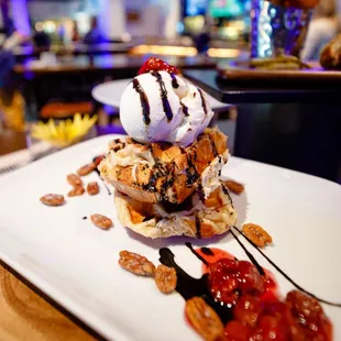 Waffle Sundae!