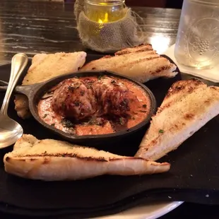 Duck sausage appetizer