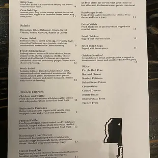 Brunch Menu