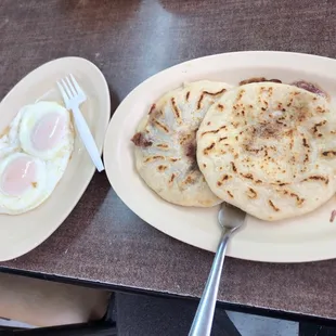 two plates of food