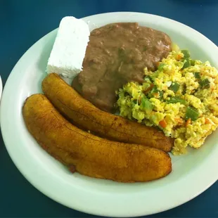 Close up of breakfast.