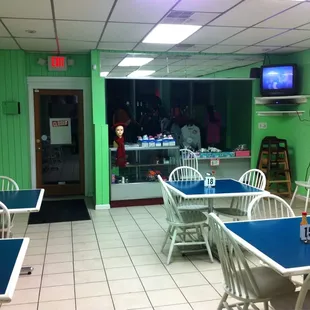 Bright green interior... Fun!