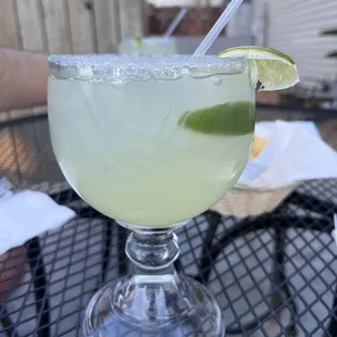 Medium Lime margarita, half off on Thursdays! $5.50