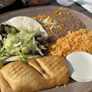 Two Pick any 2 items: Chicken Chimichanga and Steak Taco