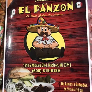 a menu for a mexican restaurant