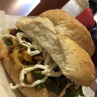 Cemita de El Pastor. A torta on steroids