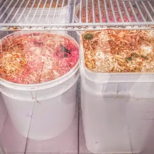 Ferminting the Curtido.