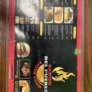 Current 2 menu 10/24