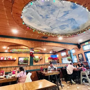 Inside restaurant