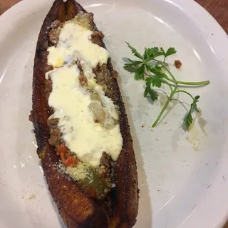 Stuffed Plantain with Ground Beef