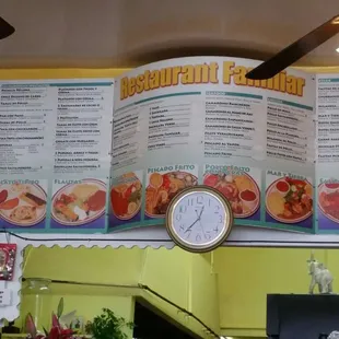 Wall menu