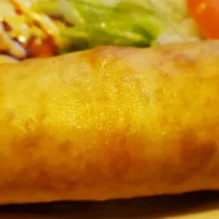 Ground beef chimichanga