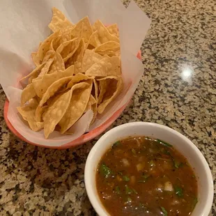 Chips and salsa.