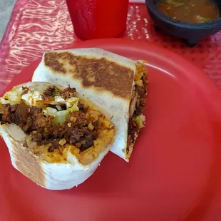 Pork burrito