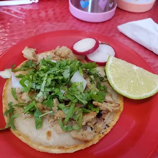 Chicken taco