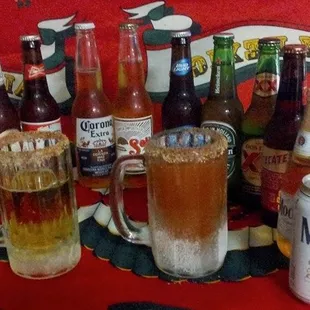 drink, oysters and mussels