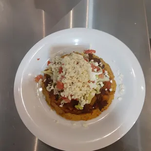 Homemade sope de Al Pastor