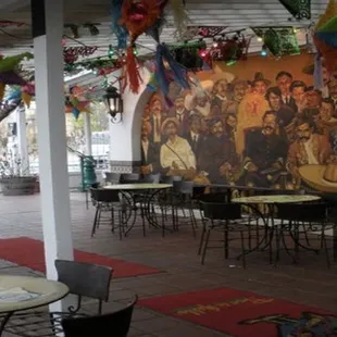 a mural of a mexican family
