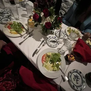 Fresh salad and bread