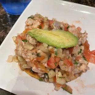 Seafood Tostada