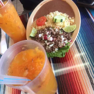 Salpicon and ensalada