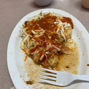 Mixed Pupusa (Chicharrón, Beans, and cheese!)