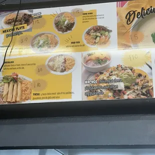 ramen and noodles, menu