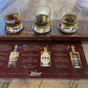 Whiskey lover flight