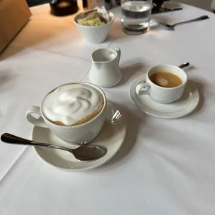 Espresso and cappuccino