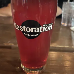 Beer that had a berry flavor. Very good.