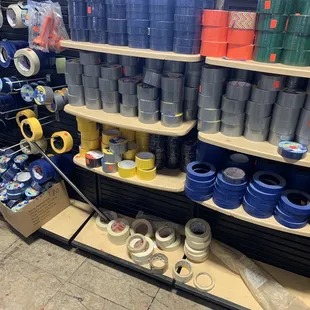 Lots of tape and paint rollers