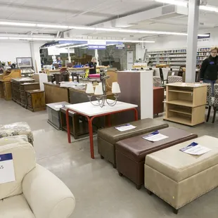 This store has a suprisingly good selection of furniture at low prices. Stuff moves fast, though.