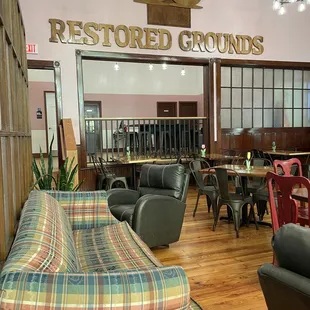 the interior of the restaurant