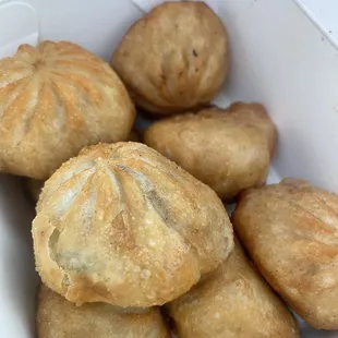 a close up of a box of food