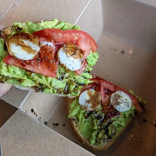Caprese avocado toast!