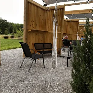 outside
