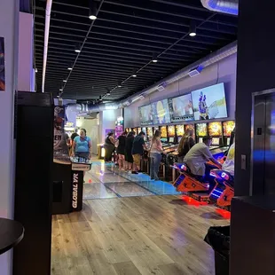Upstairs game area