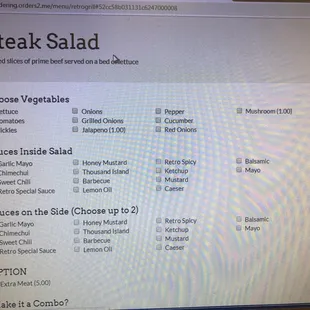 Why are you advertising a salad with lettuce and not give?