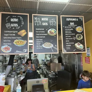 Menu and the family/crew!