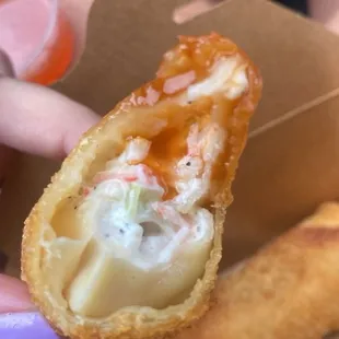 Crab Rangoon Egg Rolls