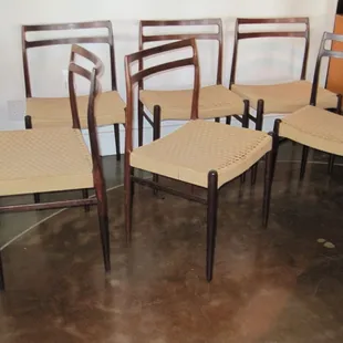 Danish chairs. Brazilian Rosewood.  Ahhhhh..