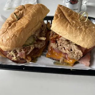 Three little pigs sandwich