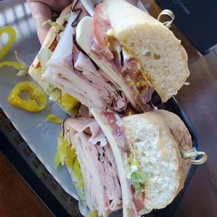 The Yellow Submarine. Definitely more than a mouthful.   And it's delicious.