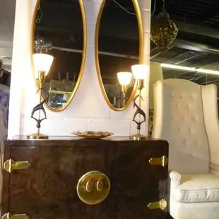 A large selection of Hollywood Regency / glamour style