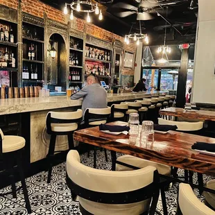 a man sitting at a bar