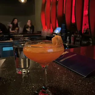 A drink from the menu