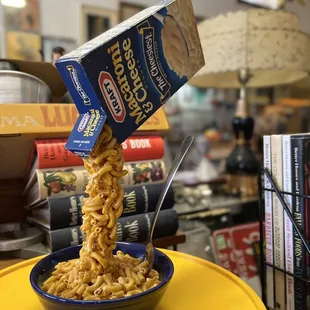 Mac and cheese art