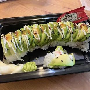 Caterpillar Avocado Roll