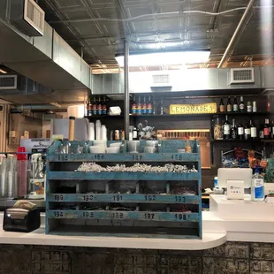 Counter inside